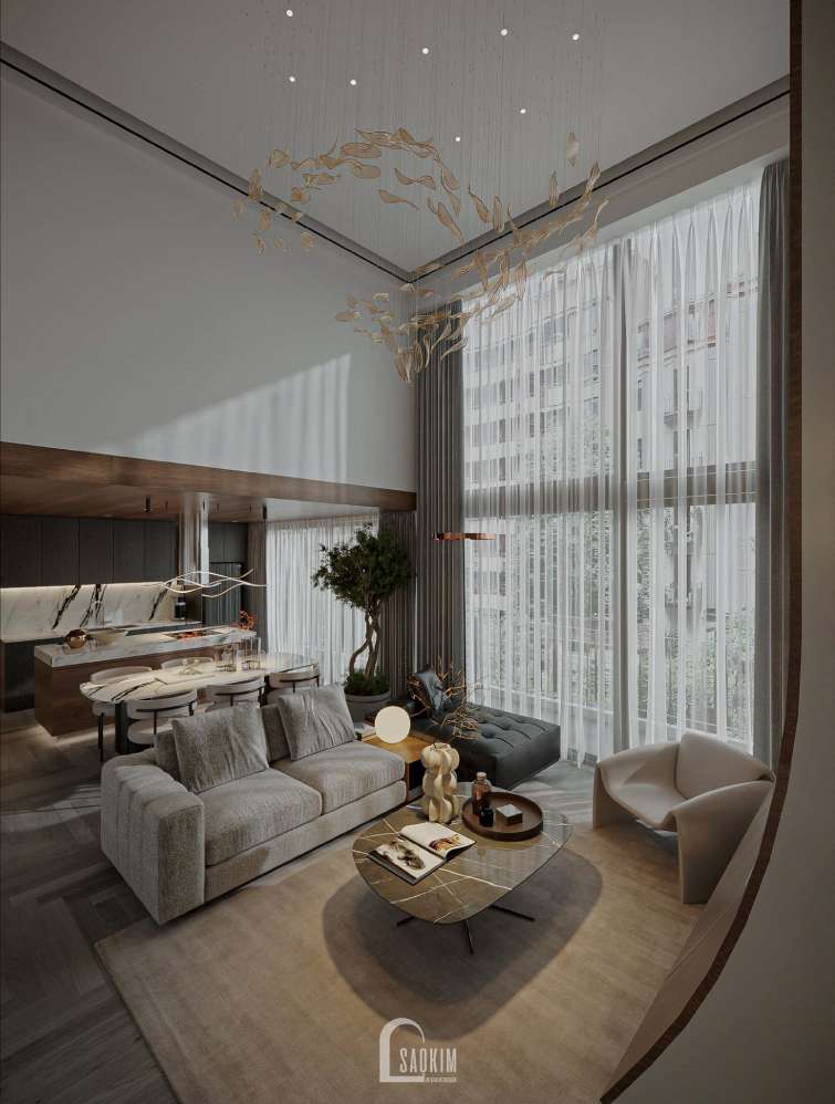 Thiết Kế Nội Thất Căn Hộ Duplex Penstudio Mang Phong Cách Hiện Đại